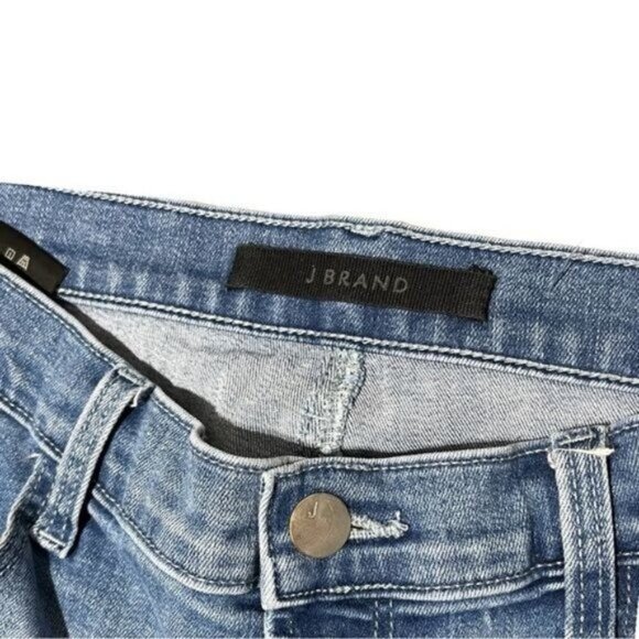 J Brand Alana High‑Rise Ripped Cropped Skinny Jeans in Argo Destruct, size 30 - Picture 10 of 12